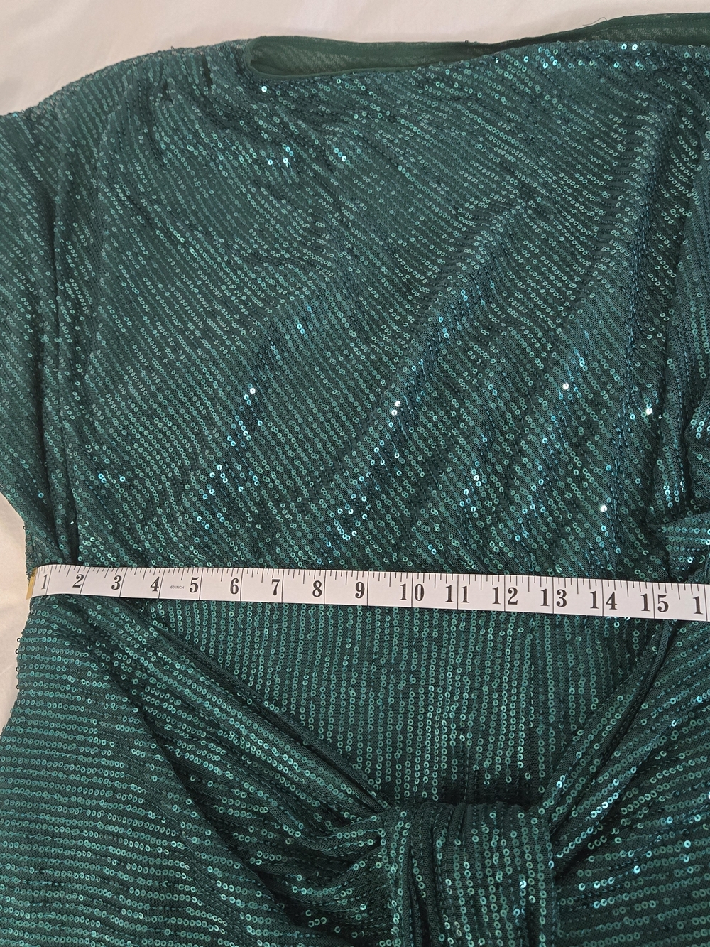 Grace Karin Emerald Green Sequin One-Shoulder Cocktail Dress - Picture 11 of 12
